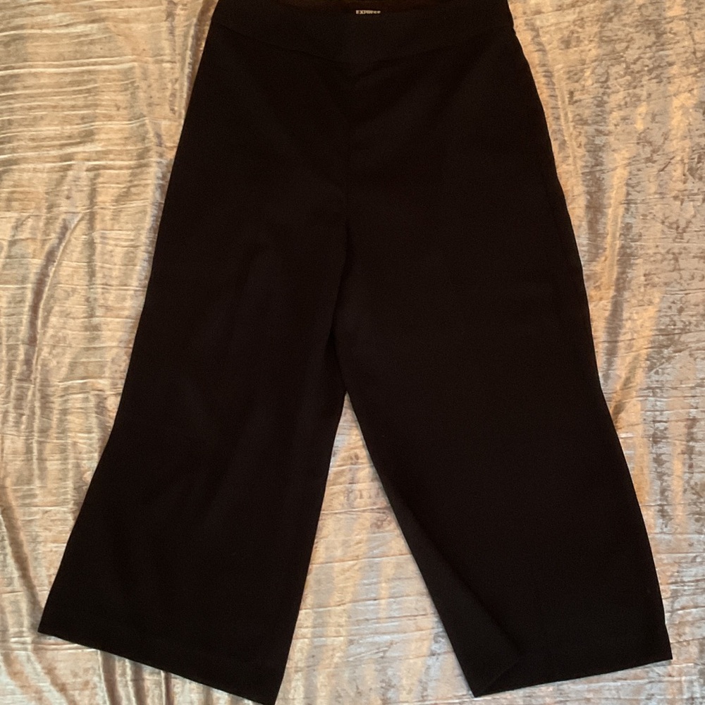 Express Elegant Black Wide-Leg Pants
